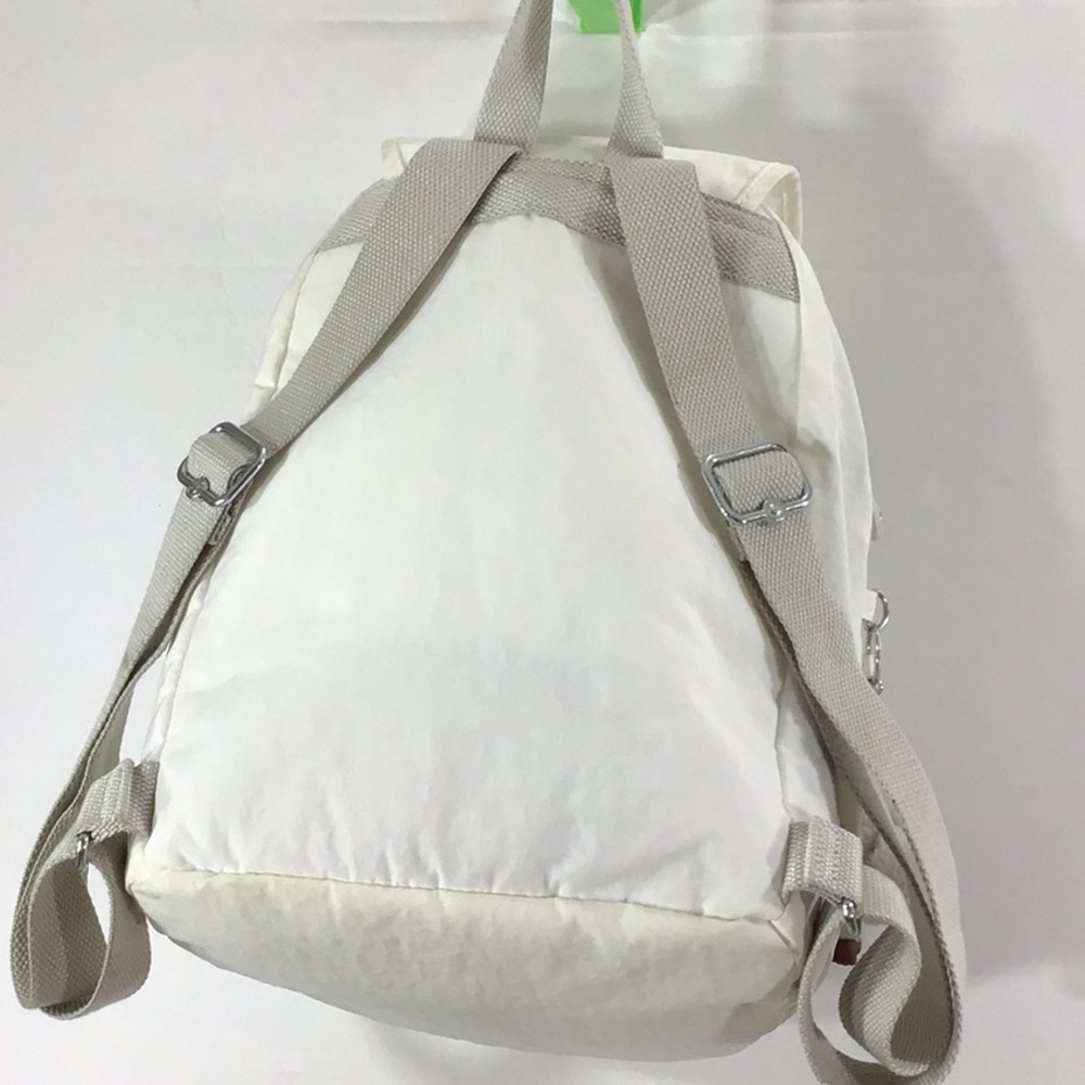 Kipling Cream Backpack With Monkey Charm - image 5